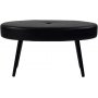 Candy oval pall 90 cm - Svart konstlder