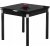 Table gigogne Jazmin 80-130 x 80 cm - Noir