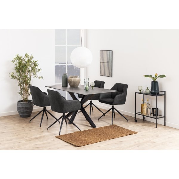 Table à manger Heaven 160 cm - Noir Table à manger Heaven 160 cm - Noir