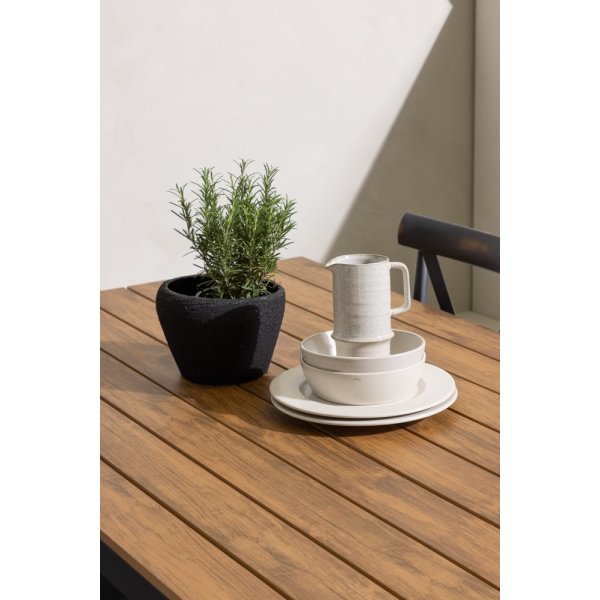 Garcia utematgrupp med 4 st Peking stolar - Mörkgrå/Natur Garcia utematgrupp med 4 st Peking stolar - Mörkgrå/Natur