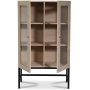 Carl vitrinskp lgt (Highboard) - Whitewash + Mbeltassar