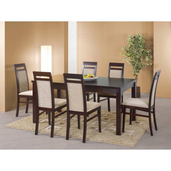 Table à manger Alice 160-200 cm - Wengé Table à manger Alice 160-200 cm - Wengé