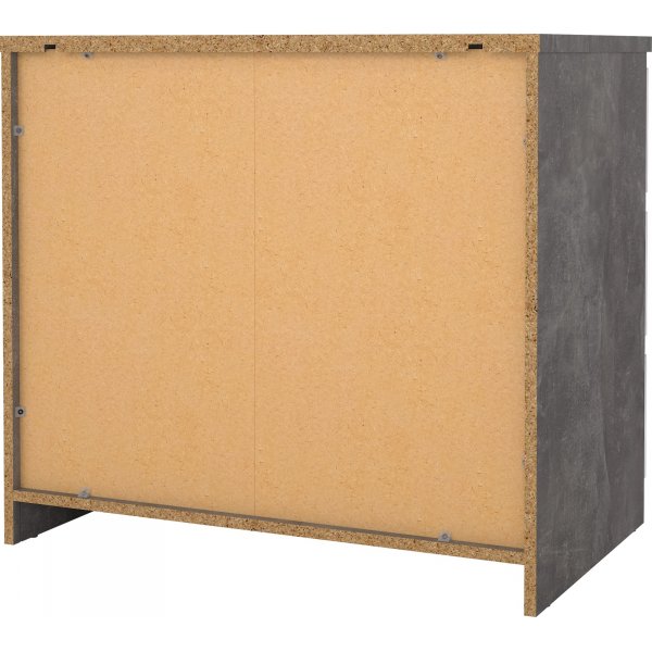 Naia ladekast met 3 lades - Beton/wit Naia ladekast met 3 lades - Beton/wit