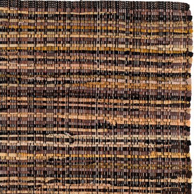 Handgjord matta - Home - Brun - Handvvd bomull