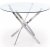 Trend runt glasbord Ø100 cm med kromat underrede + Textilrengöring för möbler Trend runt glasbord Ø100 cm med kromat underrede + Textilrengöring för möbler