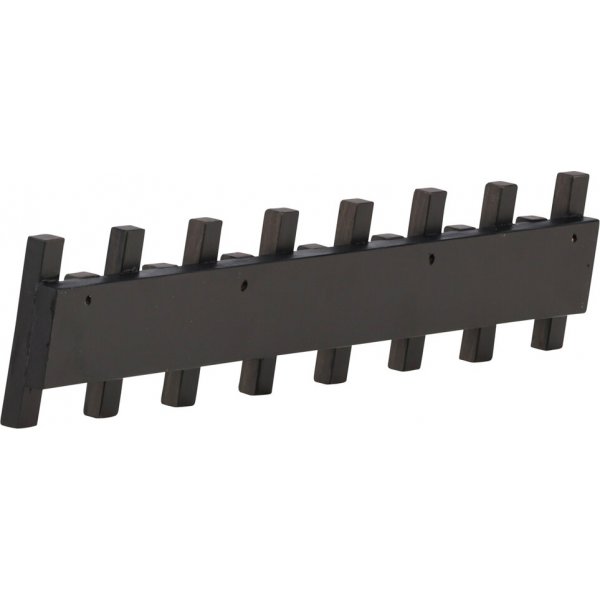 Nimes kroklist 75 x 13 cm - Mocca/svart