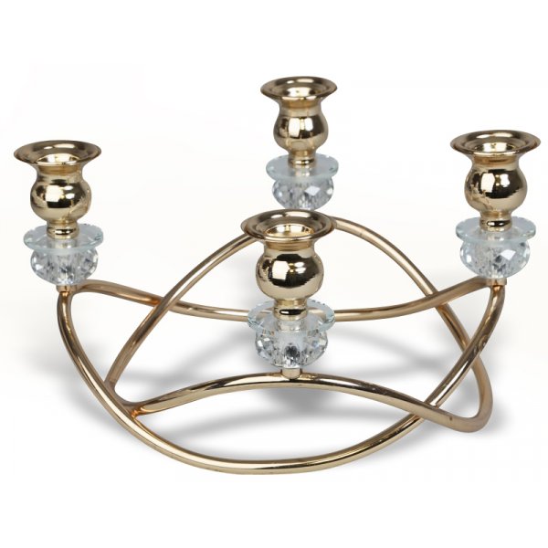 Ljusstake Blinga - Mssing / Diamant