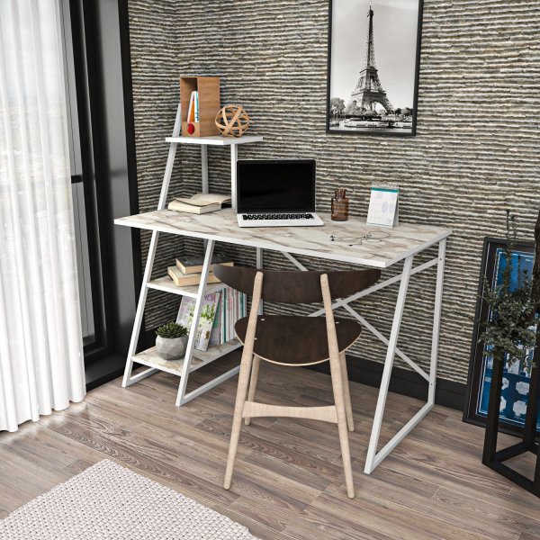 Bureau Admira 120 x 60 cm - Blanc Bureau Admira 120 x 60 cm - Blanc