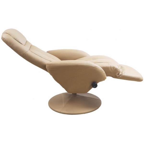 Reclinerftlj i beige PU