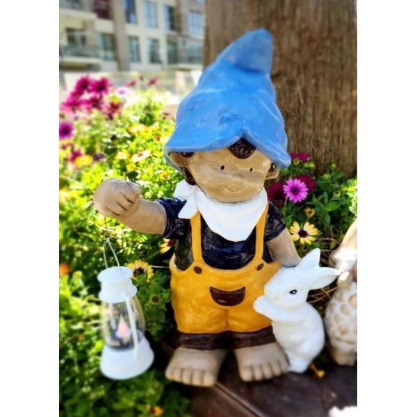 Elfo trädgårdsdekoration - Flerfärgad Elfo trädgårdsdekoration - Flerfärgad