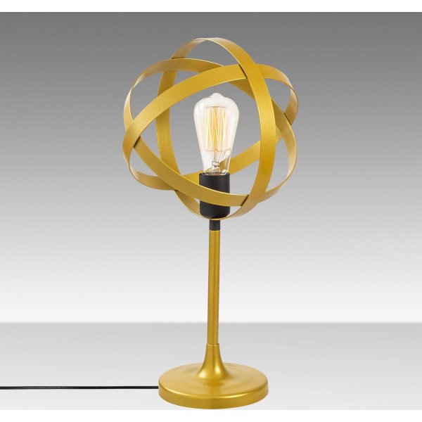 Gezegen bordslampa - Guld/svart