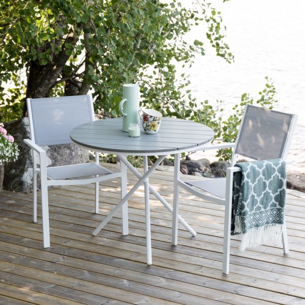 Parma cafèbord - Grå/Vit Parma cafèbord - Grå/Vit