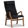Lammet ftlj i frskinn scandinavian dark grey - Brunbetsad ek