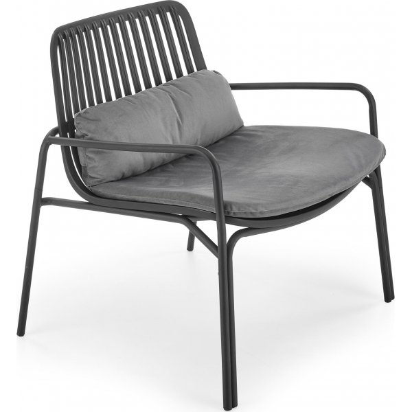 Fauteuil Melby - Noir/gris