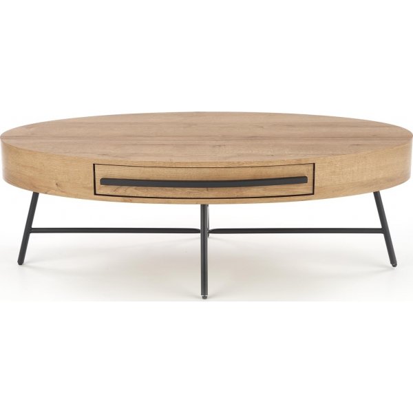 Table basse Carolina 120 x 60 cm - Chêne/noir Table basse Carolina 120 x 60 cm - Chêne/noir