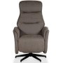 Comfort Saga (el) reclinerftlj med inbyggt fotstd - Grbeige ecolder