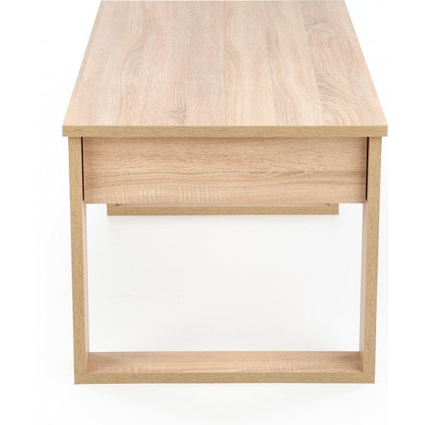 Soffbord med lådor 110x 60 cm ljus ek + Möbeltassar Soffbord med lådor 110x 60 cm ljus ek + Möbeltassar