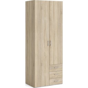 Armoire Space avec 2 portes et 3 tiroirs - Chne