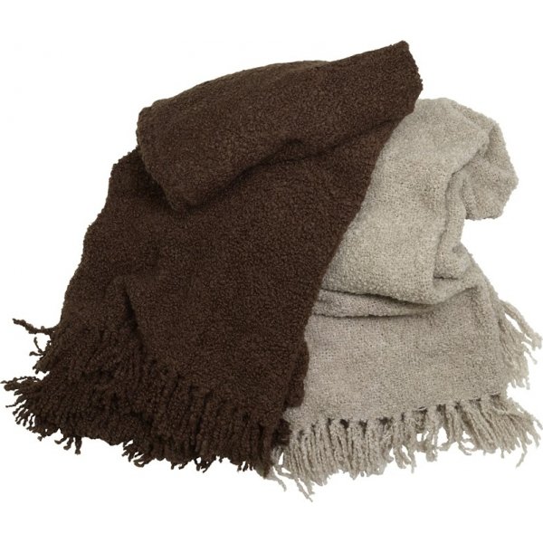 Plaid Fluff 130 x 170 cm - Gris clair Plaid Fluff 130 x 170 cm - Gris clair