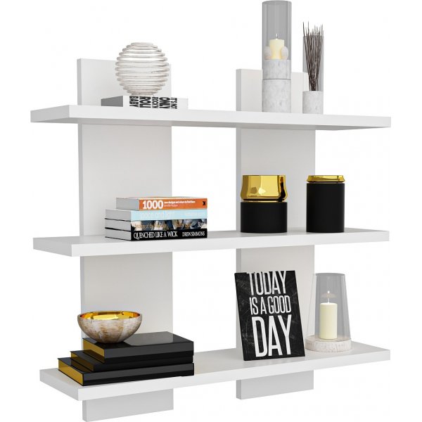 Lela wandplank - Wit Lela wandplank - Wit