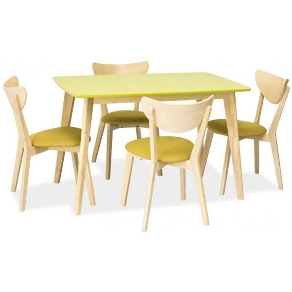 Bord Peru120x75 cm - ljust tr / grn