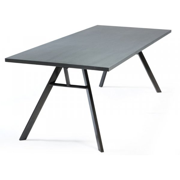 Nando bord - Zink / Svart