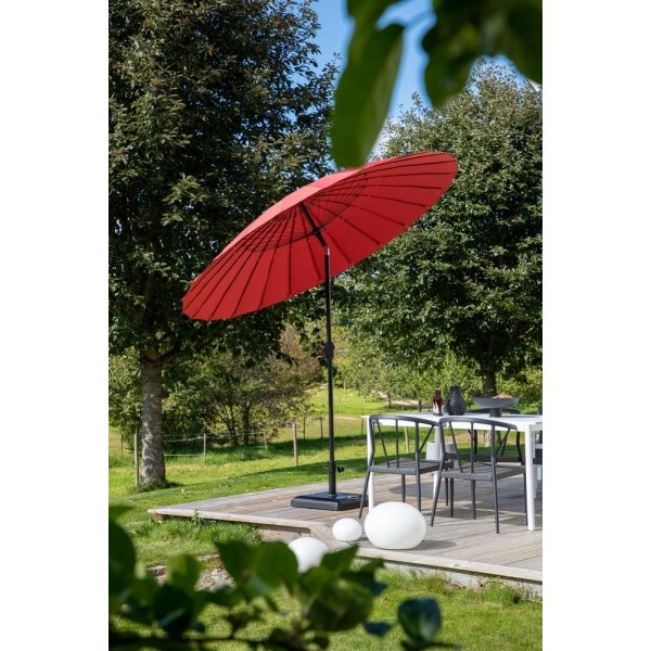 Palmetto parasoll - Svart/Röd Palmetto parasoll - Svart/Röd