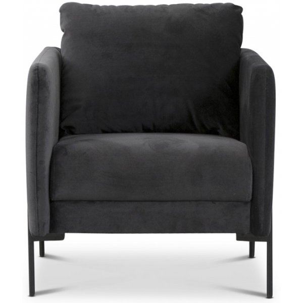 Fauteuil Kingsley velours gris + Détachant pour meubles Fauteuil Kingsley velours gris + Détachant pour meubles