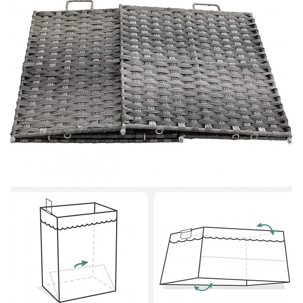 Henrietta tvättkorg 90 l - Grå Henrietta tvättkorg 90 l - Grå