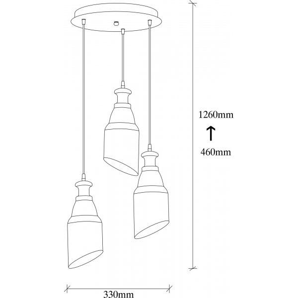 Plafonnier Berkeley 191-S2 - Noir Plafonnier Berkeley 191-S2 - Noir