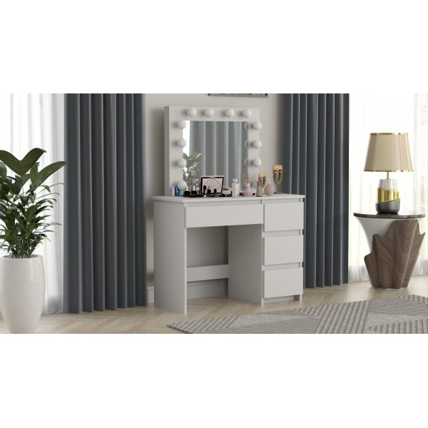 Vanity witte kaptafel met verlichting Vanity witte kaptafel met verlichting