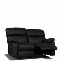 Leo 2-sits reclinersoffa - Svart Leo 2-sits reclinersoffa - Svart