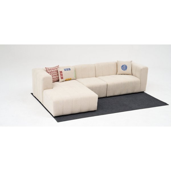 Beyza divansoffa vänster - Cream Beyza divansoffa vänster - Cream