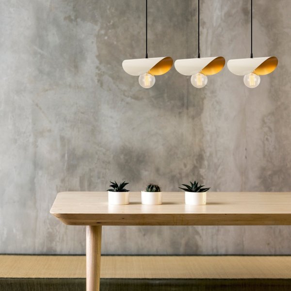 Plafonnier Sivani 965 - Blanc/or Plafonnier Sivani 965 - Blanc/or