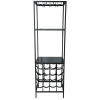 Cartier vinställ och hållare för vinglas H160 cm - Svart metall Cartier vinställ och hållare för vinglas H160 cm - Svart metall