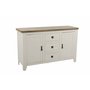 Kalix sideboard - Vit/mrkbrun