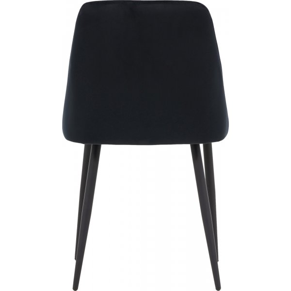 Chaise de salle  manger Night - Velours noir