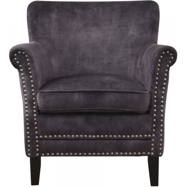 Norberg professor f�t�lj - Antiksvart tyg