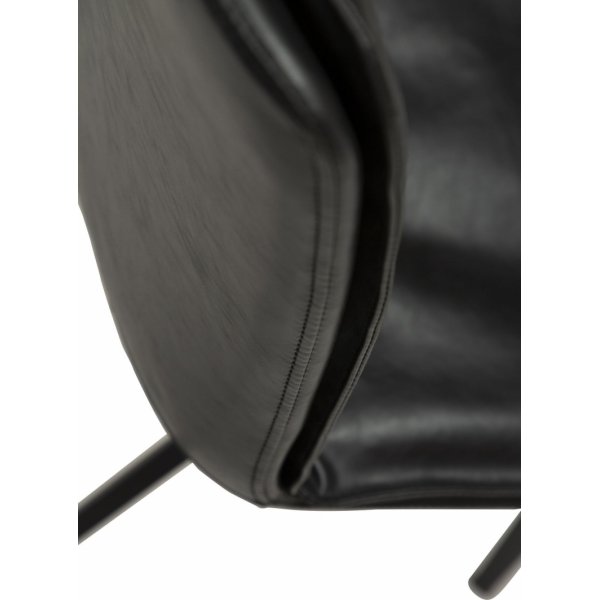 Chaise de salle  manger Fierce - PU noir
