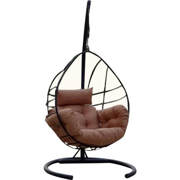 Fauteuil suspendu Alka - Anthracite/crme + Dtachant pour meubles