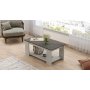 Luvio soffbord 15, 96x50 cm - Silver/antracit