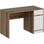 Elina bureau 124 x 60 cm - Wit/bruin