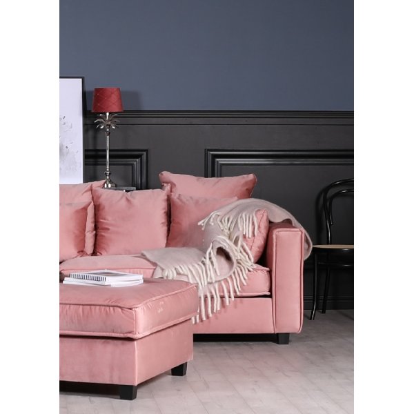 Adore lounge fotpall - Dusty pink (Sammet) Adore lounge fotpall - Dusty pink (Sammet)