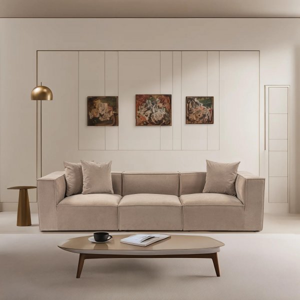 Sora 3-sits soffa - Cappuccino Sora 3-sits soffa - Cappuccino