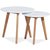 Hillerstorp satsbord Ø40/50 cm - Vit/ek Hillerstorp satsbord Ø40/50 cm - Vit/ek