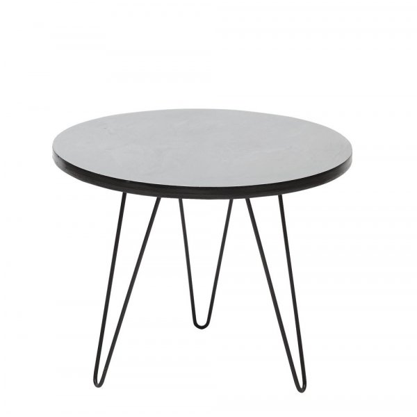 Becka sidobord - Svart/grå Becka sidobord - Svart/grå