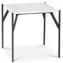 Accent soffbord 50 - Vit marmor / Svart