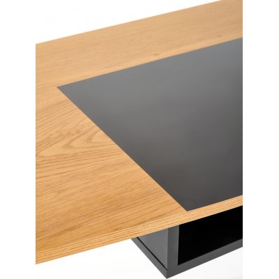 Atribu skrivbord 100x50 cm - Ek/svart
