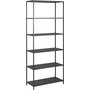 Seaford bokhylla 77x185 cm - Ask/svart