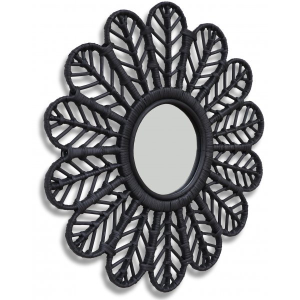 Peacock svart spegel 60 cm